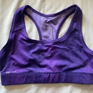 Purple Nike sports bra